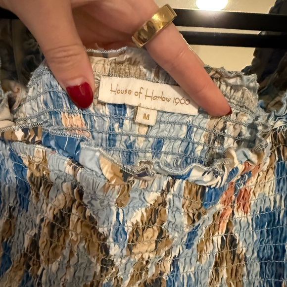 House of Harlow 1960 Blue and Brown Maxi Dress - Picture 3 of 3